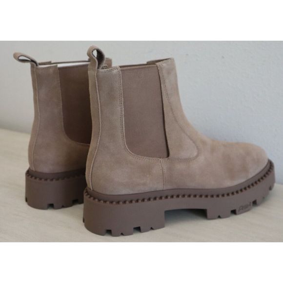 ASH 422111 Women Sz 41M US 11M Tan Genesis Pull-On Lug Sole Chelsea Booties - Picture 5 of 12